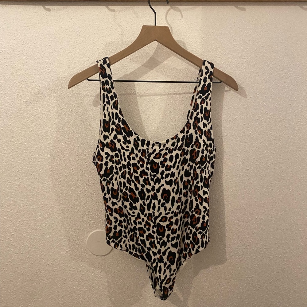 Topshop cheetah bodysuit